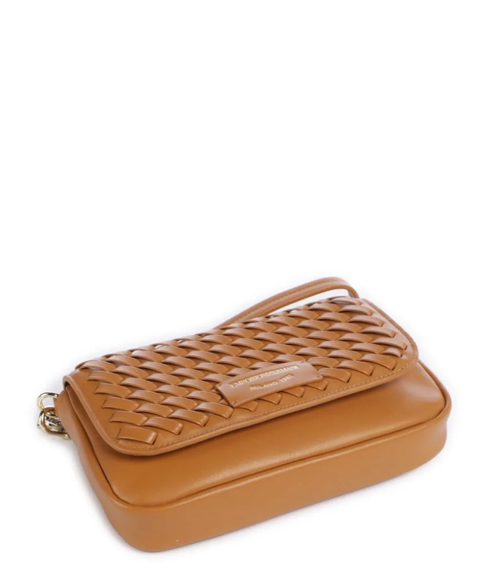 Lilly Umhängetasche Lederimitat, Rindsleder braun