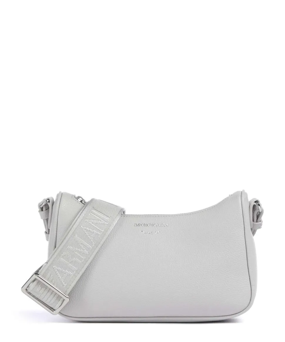 Lilly Umhängetasche Lederimitat hellgrau