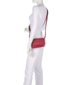 Lilly Umhängetasche Lederimitat dunkelrot