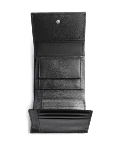 Linda Geldbörse genarbtes Rindsleder schwarz