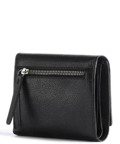 Linda Geldbörse genarbtes Rindsleder schwarz
