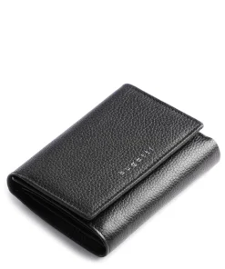 Linda Geldbörse genarbtes Rindsleder schwarz