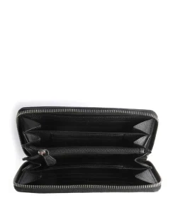 Linda Geldbörse Leder schwarz