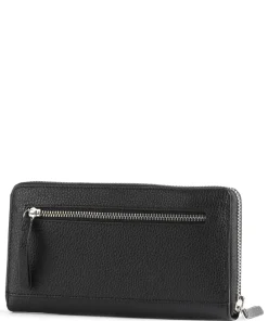 Linda Geldbörse Leder schwarz