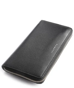 Linda Geldbörse Leder schwarz