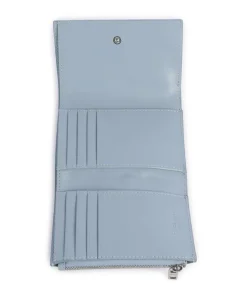 Linn Sheep Natural M RFID Geldbörse Schafsleder hellblau