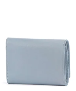 Linn Sheep Natural M RFID Geldbörse Schafsleder hellblau