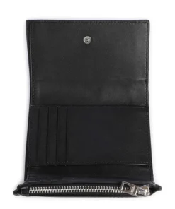 Linn Sheep Natural M RFID Geldbörse Schafsleder schwarz