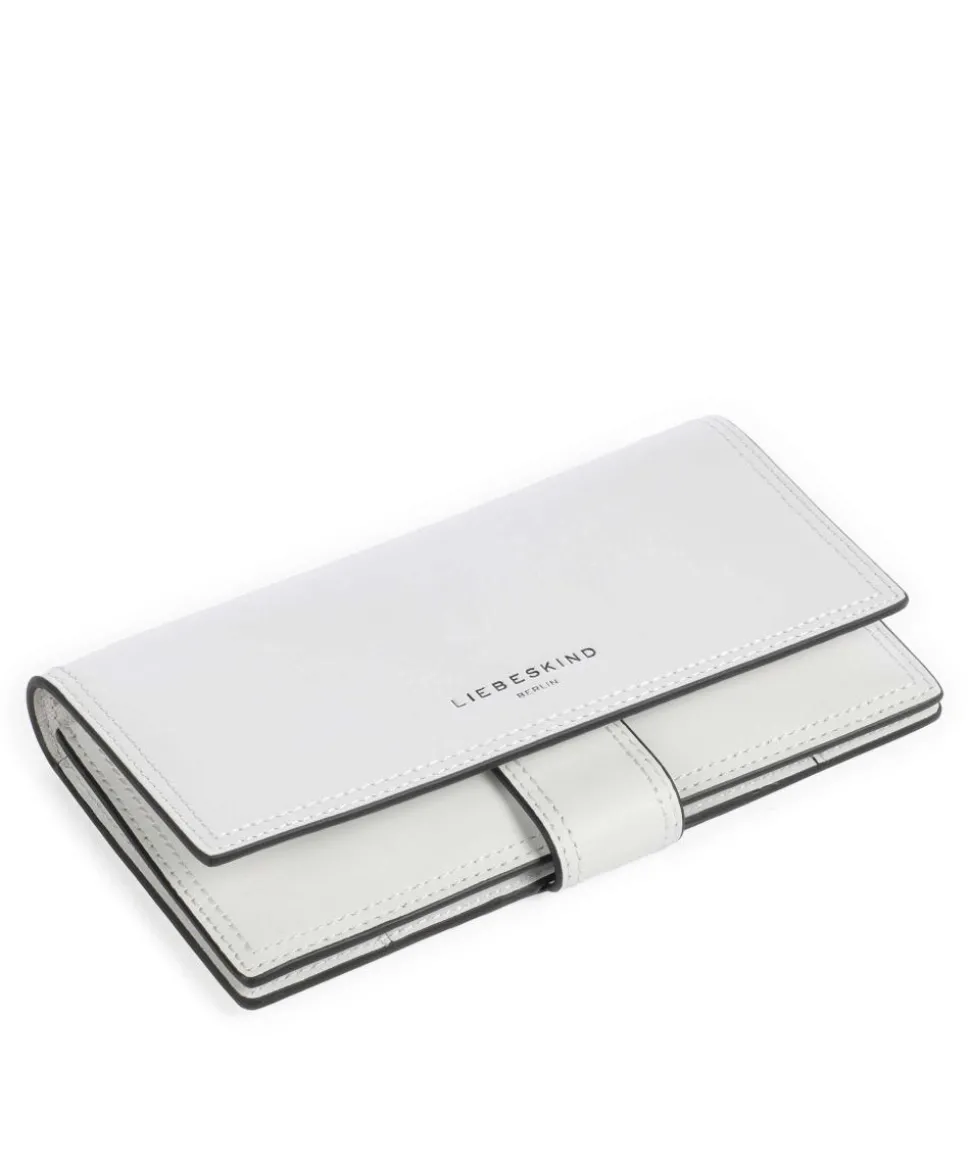 Lisa Calf Optic L Geldbörse fein genarbtes Leder weiß