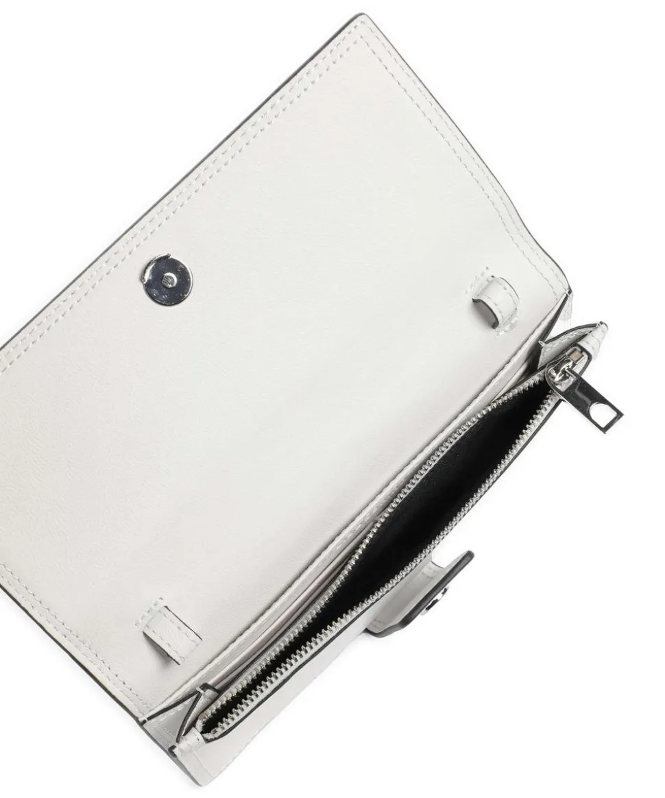 Lisa Calf Optic L Geldbörse fein genarbtes Leder weiß