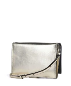 Lisa Metallic S Umhängetasche genarbtes Leder gold
