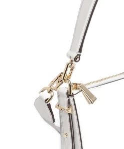 Liv Large Beuteltasche genarbtes Rindsleder weiß