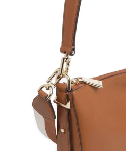 Liv Large Beuteltasche genarbtes Rindsleder braun