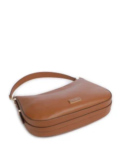 Liv Large Beuteltasche genarbtes Rindsleder braun