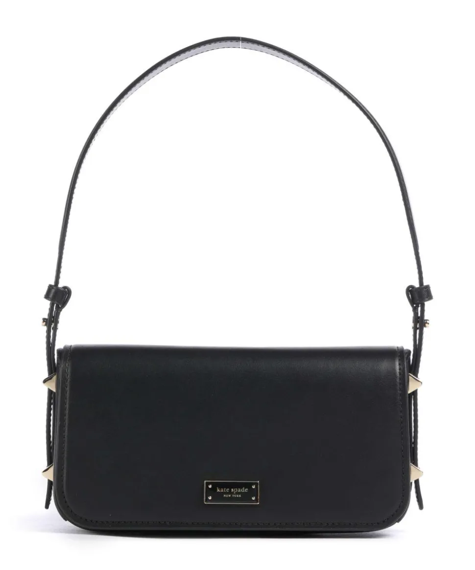 Liv Schultertasche fein genarbtes Rindsleder schwarz