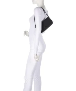 Liv Schultertasche fein genarbtes Rindsleder schwarz