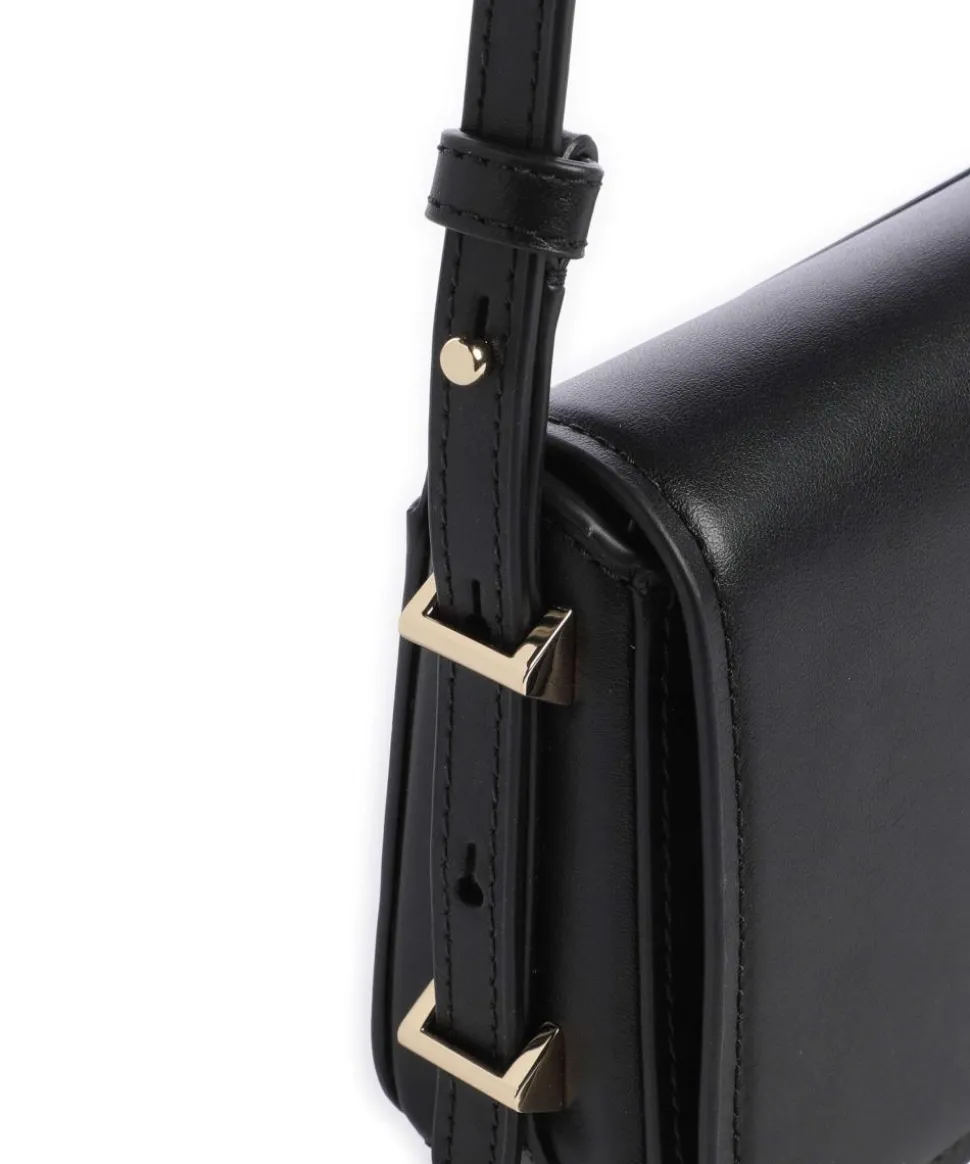 Liv Schultertasche fein genarbtes Rindsleder schwarz