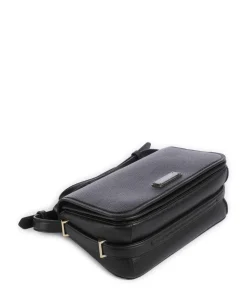 Liv Umhängetasche genarbtes Rindsleder schwarz