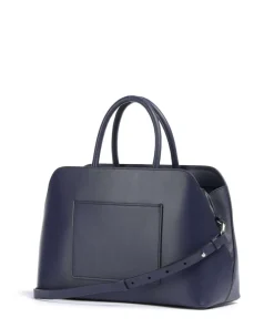 Liverpool Street Handtasche fein genarbtes Rindsleder dunkelblau