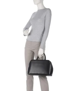 Liverpool Street Handtasche fein genarbtes Rindsleder schwarz