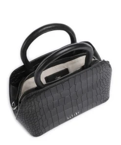 Liverpool Street Icon Umhängetasche geprägtes Rindsleder schwarz