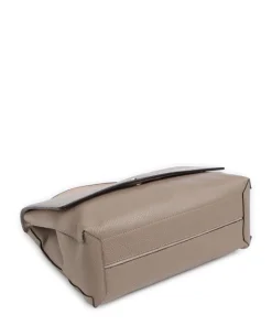 Liya Handtasche genarbtes Leder taupe