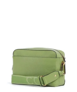 Liya Signature Umhängetasche genarbtes Leder grün