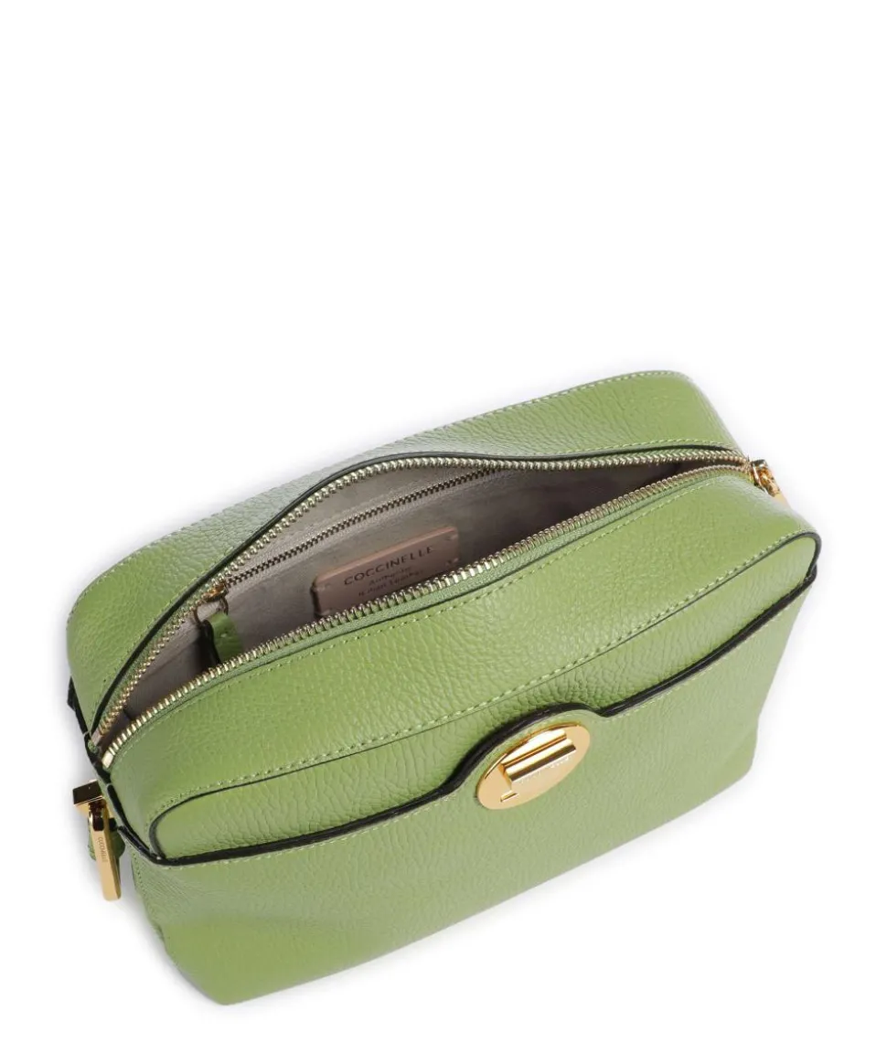 Liya Signature Umhängetasche genarbtes Leder grün