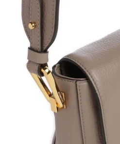 Liya Signature Umhängetasche genarbtes Rindsleder taupe