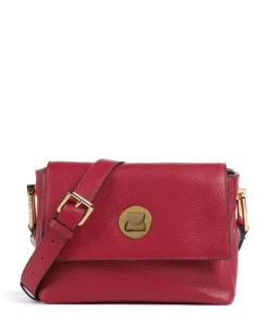 Liya Umhängetasche genarbtes Leder rot