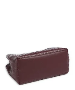 Liz M Handtasche Lederimitat brombeer