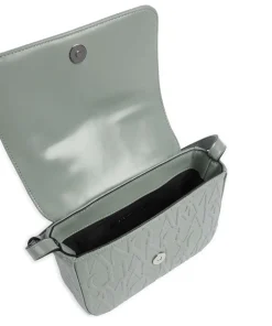 Liz M Umhängetasche Lederimitat graugrün