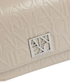 Liz M Umhängetasche Lederimitat beige