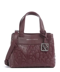 Liz Monogram S Handtasche Lederimitat wein