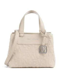Liz Monogram S Handtasche Lederimitat vanillegelb