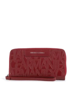 Liz Patent Geldbörse Lederimitat dunkelrot