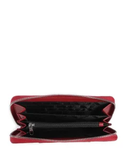 Liz Patent Geldbörse Lederimitat dunkelrot