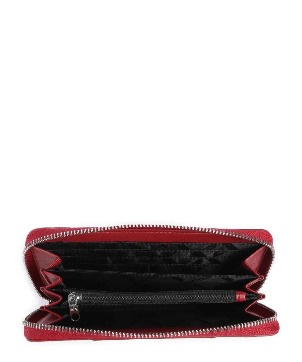 Liz Patent Geldbörse Lederimitat dunkelrot