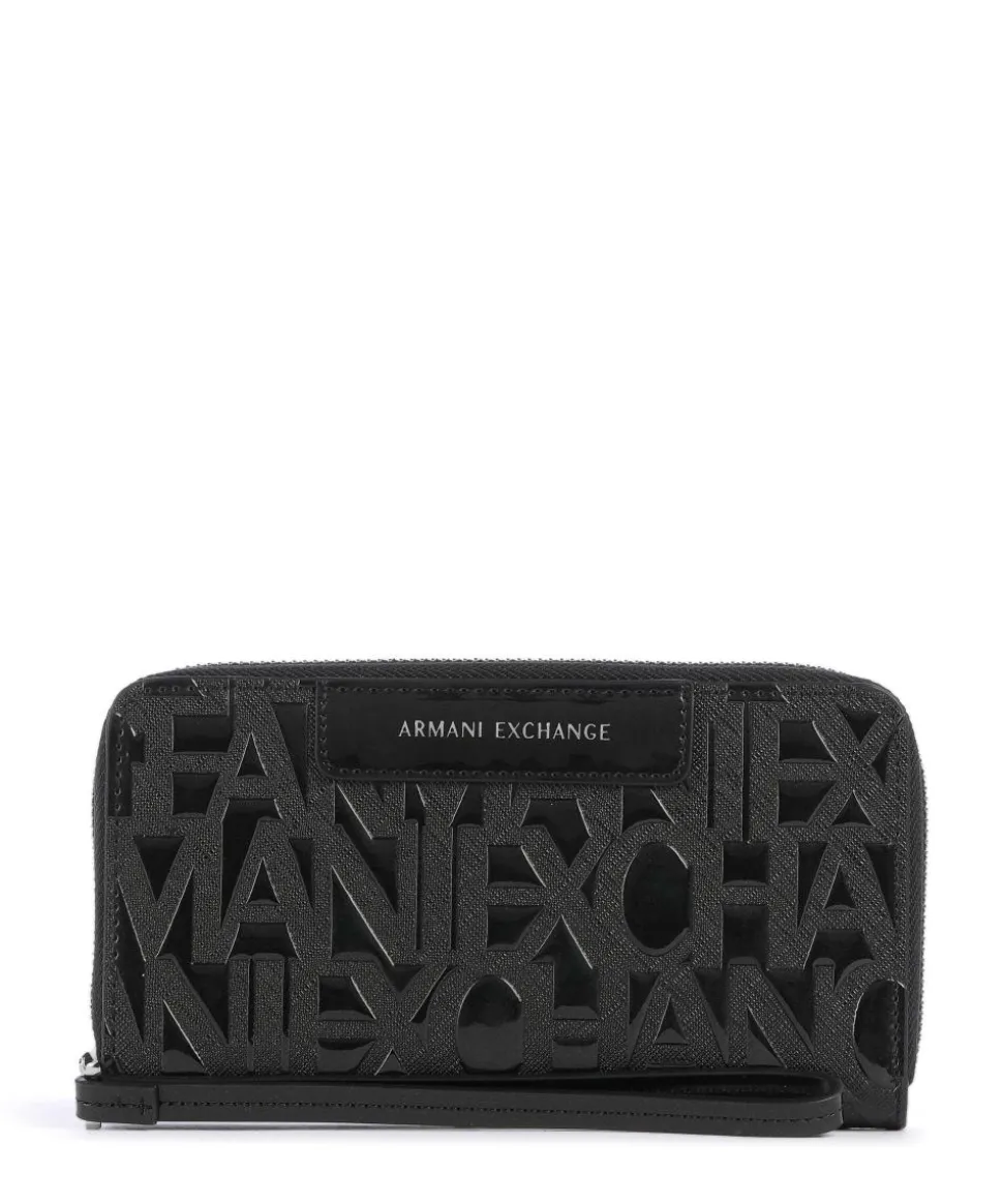 Liz Patent Geldbörse Lederimitat schwarz