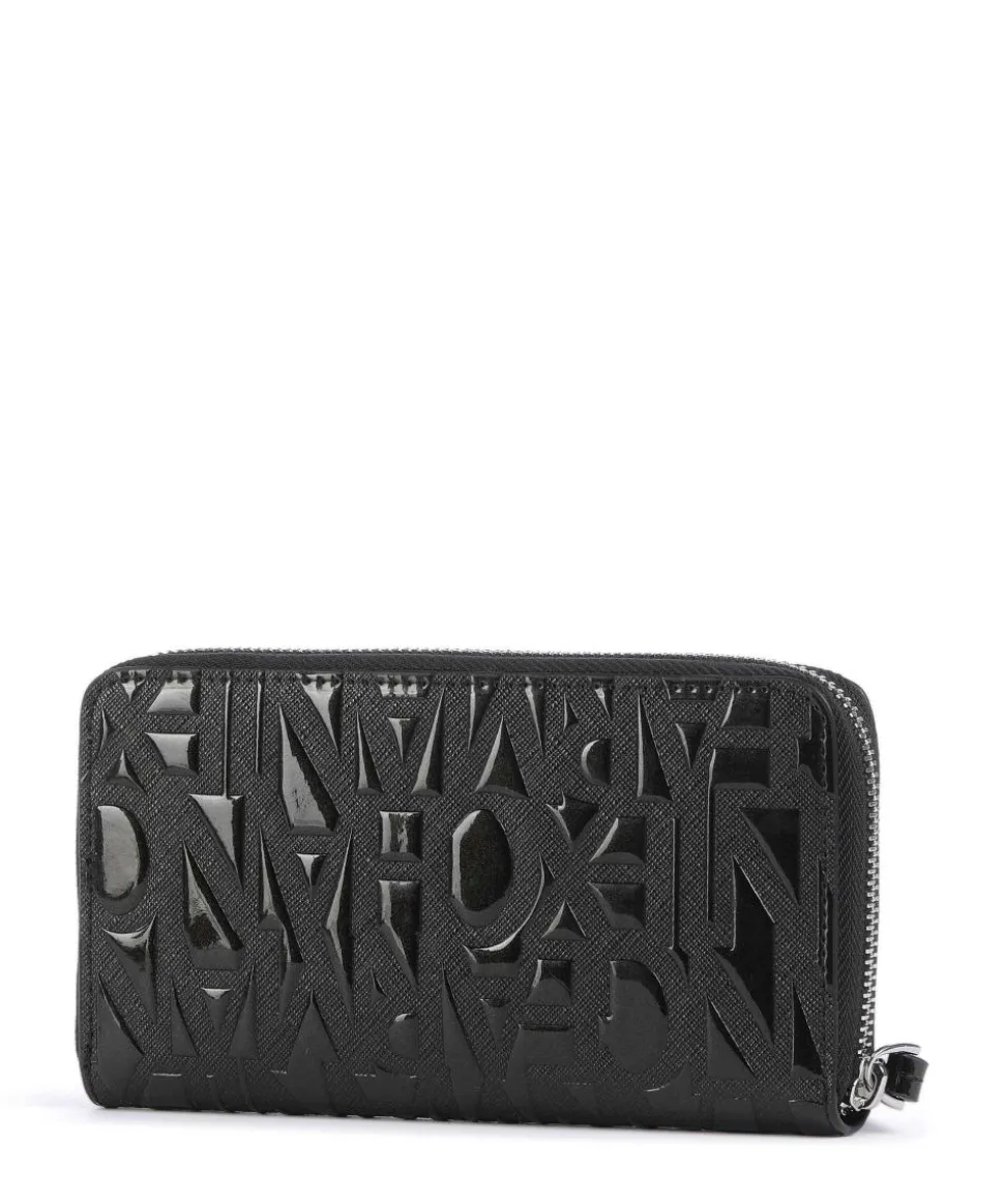 Liz Patent Geldbörse Lederimitat schwarz