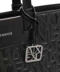 Liz Patent M Shopper Lederimitat schwarz