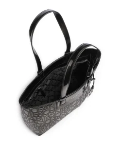 Liz Patent M Shopper Lederimitat schwarz