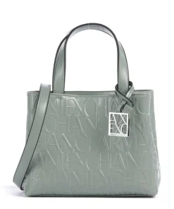 Liz S Handtasche Lederimitat graugrün