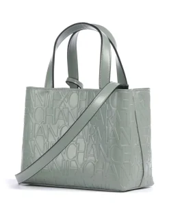 Liz S Handtasche Lederimitat graugrün