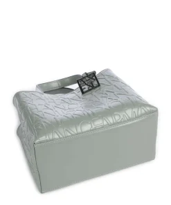 Liz S Handtasche Lederimitat graugrün