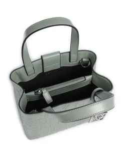 Liz S Handtasche Lederimitat graugrün