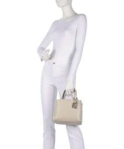 Liz S Handtasche Lederimitat elfenbein