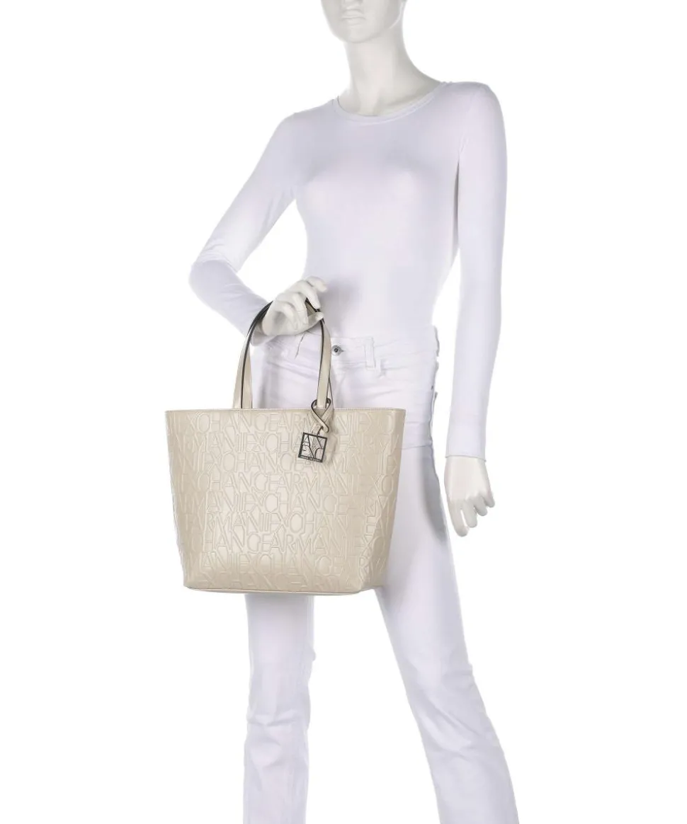 Liz Shopper Lederimitat elfenbein