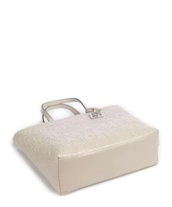 Liz Shopper Lederimitat elfenbein