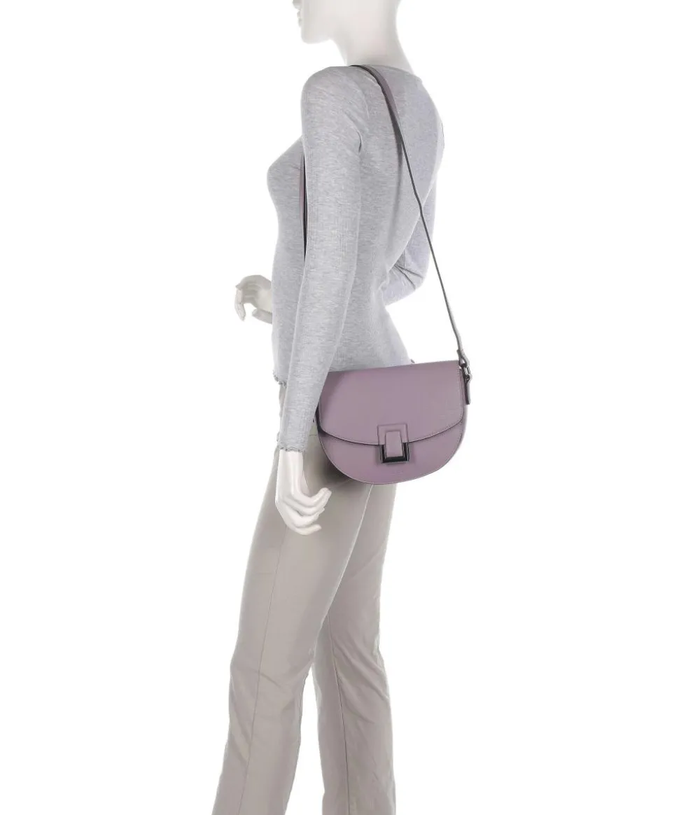 Locco Umhängetasche Lederimitat violett